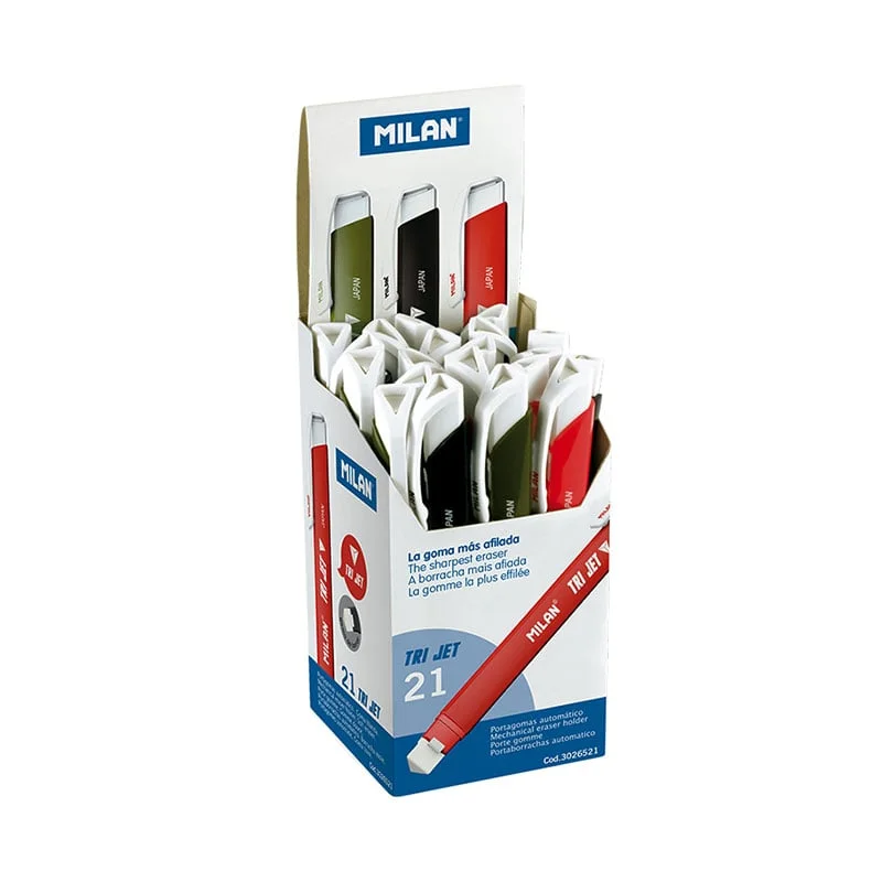 Milan Eraser Acid Tri Jet, assorted colours
