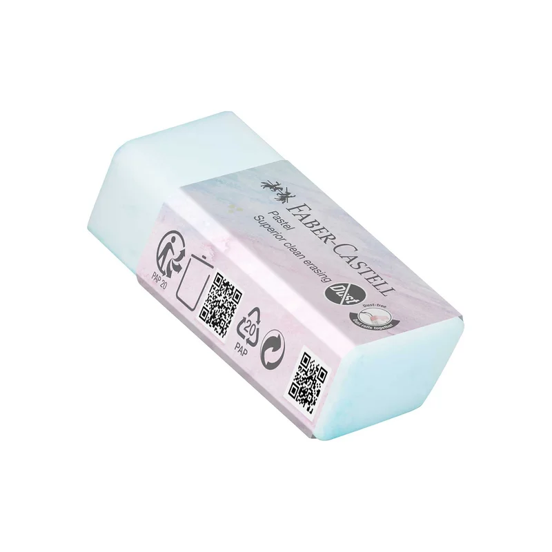 Faber-Castell Eraser Dust Free, pastel colours, assorted