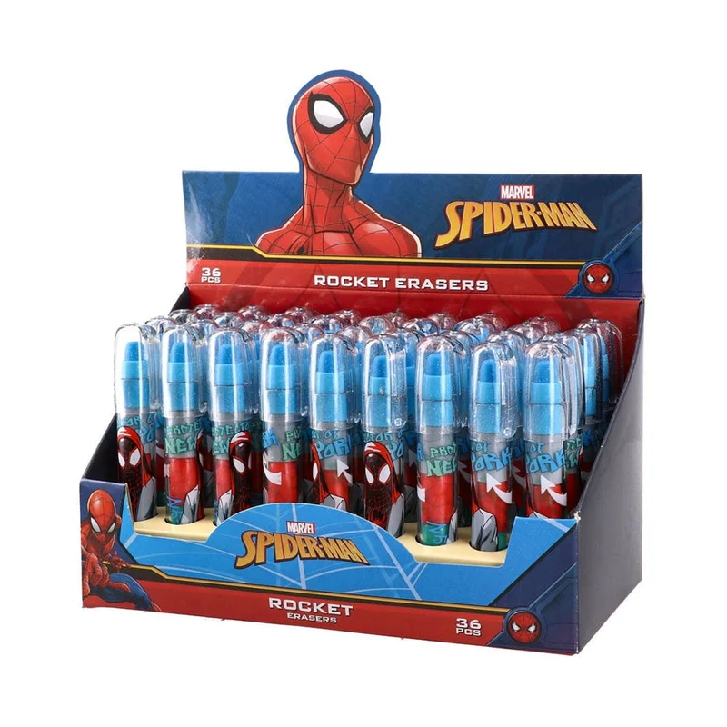 Гума за молив Best Buy Rocket, Спайдърмен, с държач