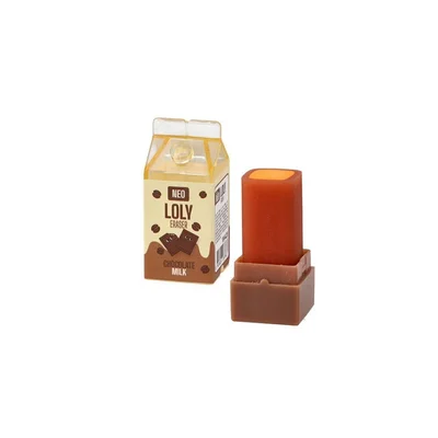 Sazio Loly Pencil Eraser, milk, with cap, assorted, 1 pc