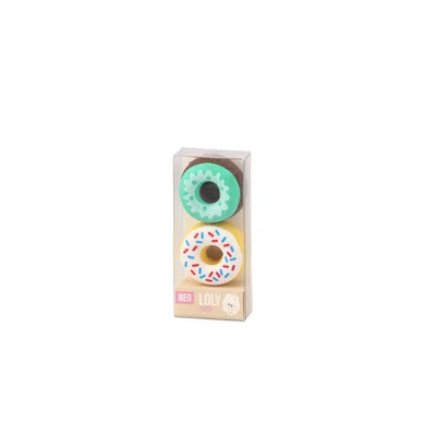 Sazio Loly Pencil Eraser, donuts, 2 pcs, assorted, 1 pc