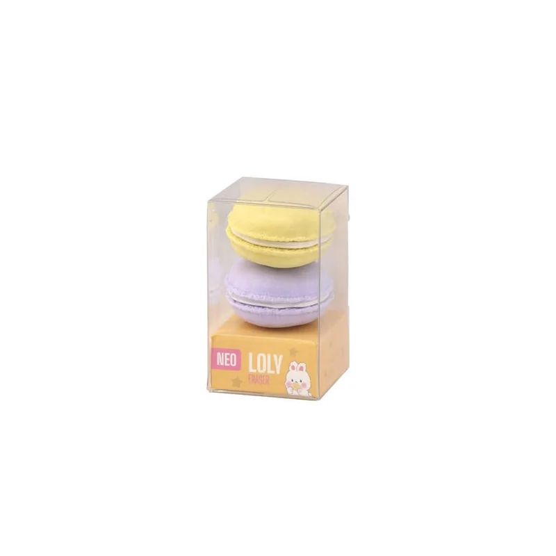 Sazio Loly Pencil Eraser, French macarons, 2 pcs, assorted, 1 pc