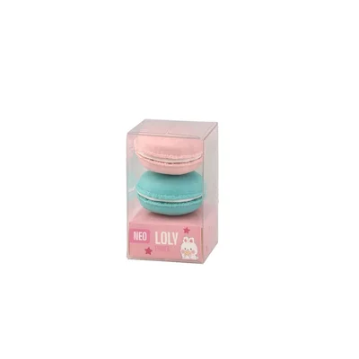 Sazio Loly Pencil Eraser, French macarons, 2 pcs, assorted, 1 pc