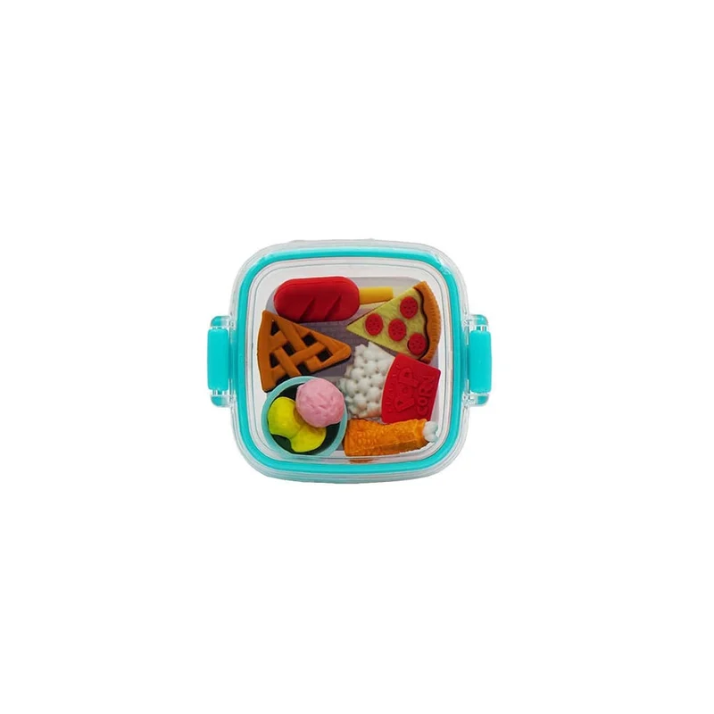 Sazio Pixi Box Pencil Erasers, food, in box, assorted, 1 pc