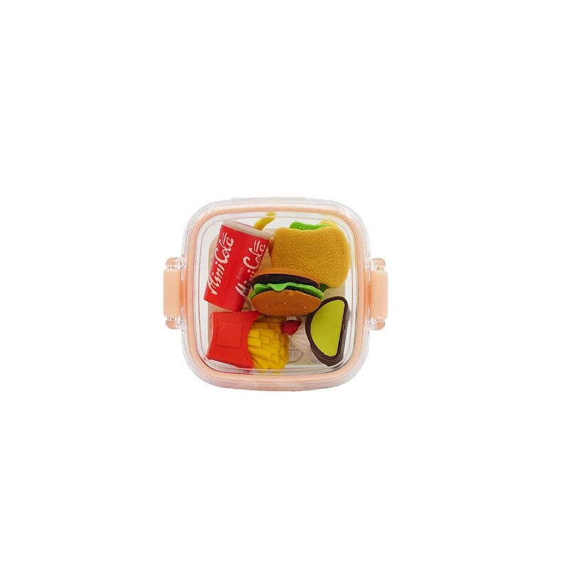 Sazio Pixi Box Pencil Erasers, food, in box, assorted, 1 pc