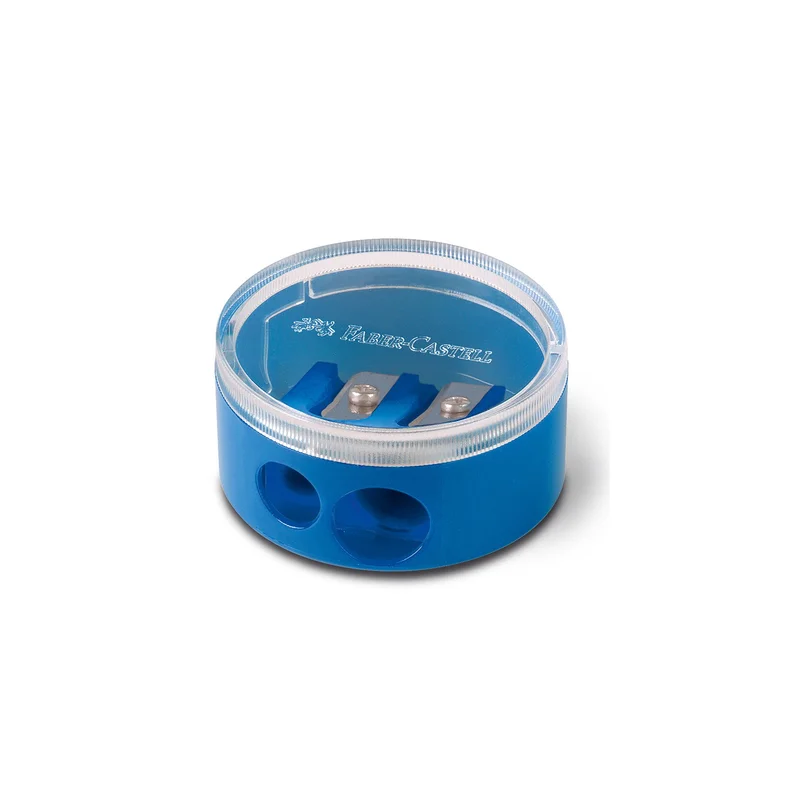 Faber-Castell Sharpener, Double, Plastic, with Container