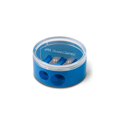 Faber-Castell Sharpener, Double, Plastic, with Container