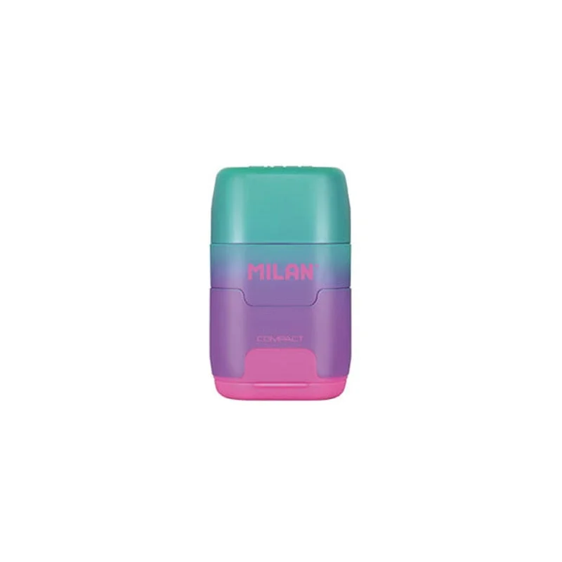 Milan Sharpener Sunset, double, with eraser, assorted colours