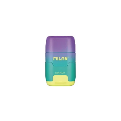 Milan Sharpener Sunset, double, with eraser, assorted colours