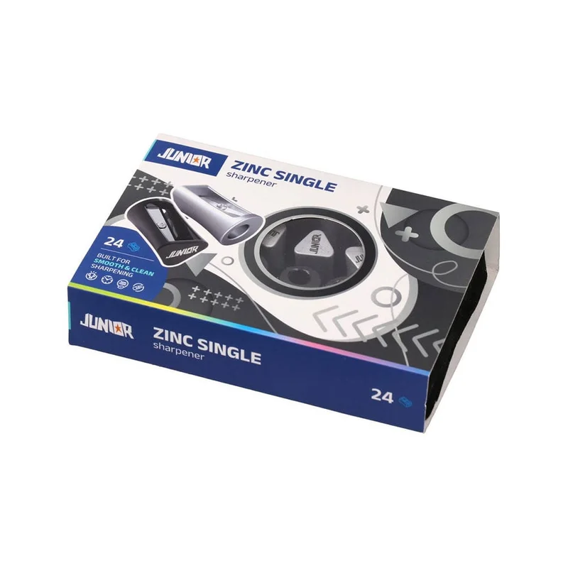 Junior Zinc Single Sharpener, metal, assorted, 1 pc