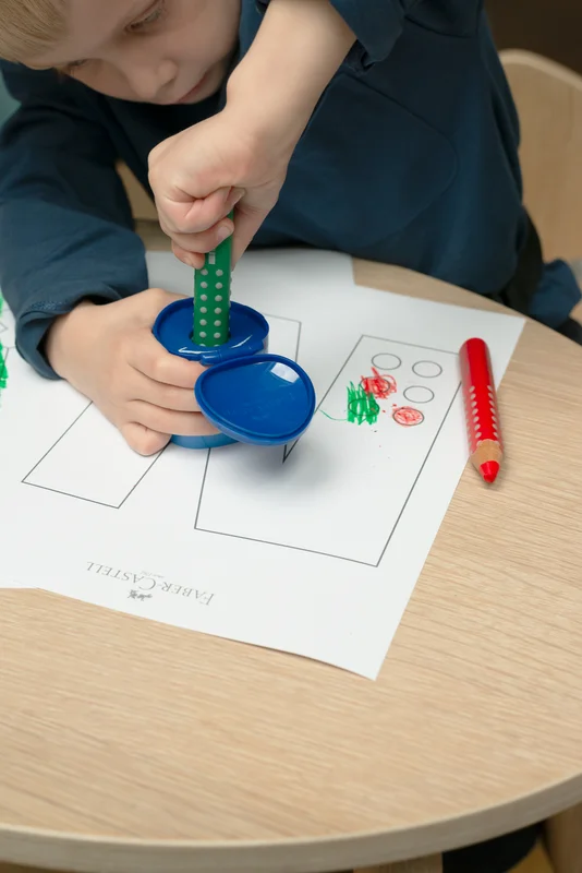 Faber-Castell Острилка Grippy, единична, синя