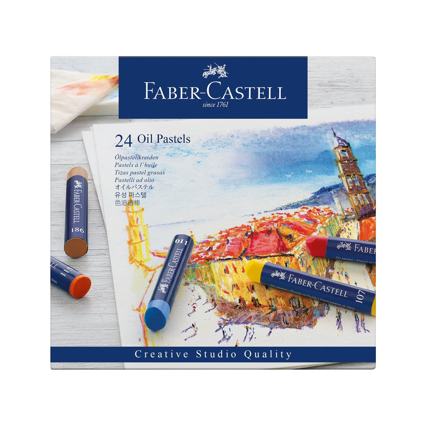 Faber-Castell Oil pastels Goldfaber, 24 colors