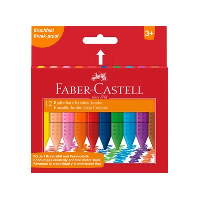 Faber-Castell Pastels Jumbo Grip, 12 colors