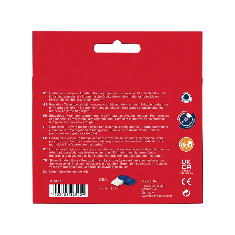 Faber-Castell Pastels Jumbo Grip, 12 colors