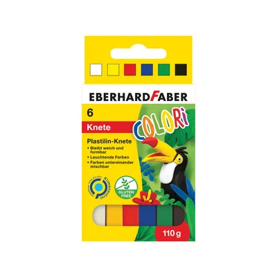 Eberhard Faber Plasticine, 6 colours