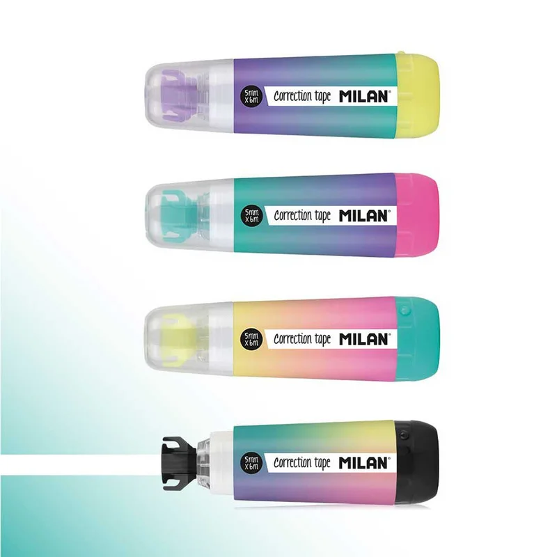 Milan Correction Tape Sunset, Width 5 mm, Length 6 m, Assorted Colours