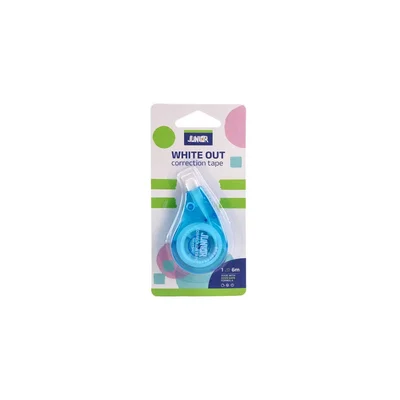 Junior White Out T Correction Tape, 5 mm x 6 m, assorted, 1 pc