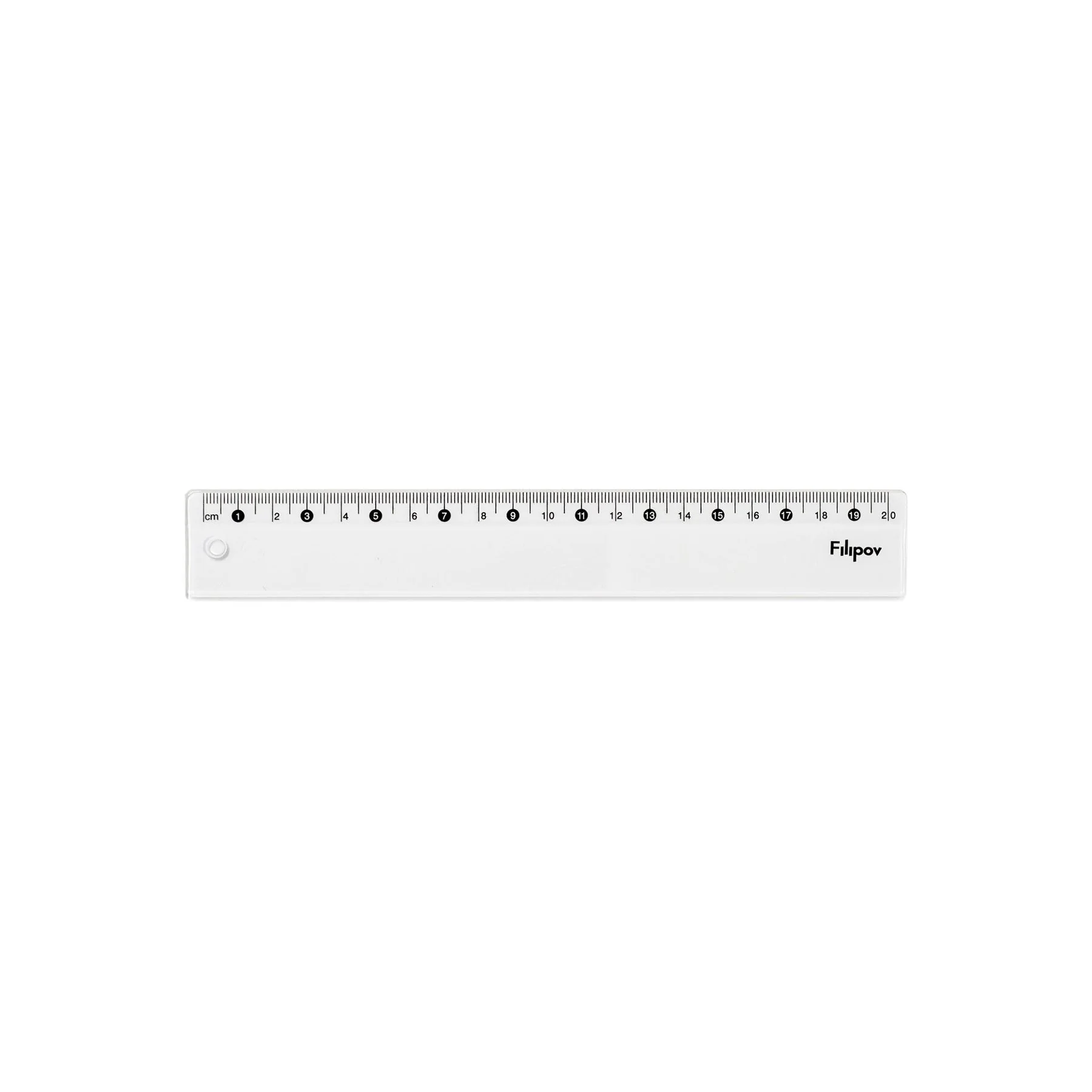 Filipov Ruler, 20 cm, Plastic, Transparent
