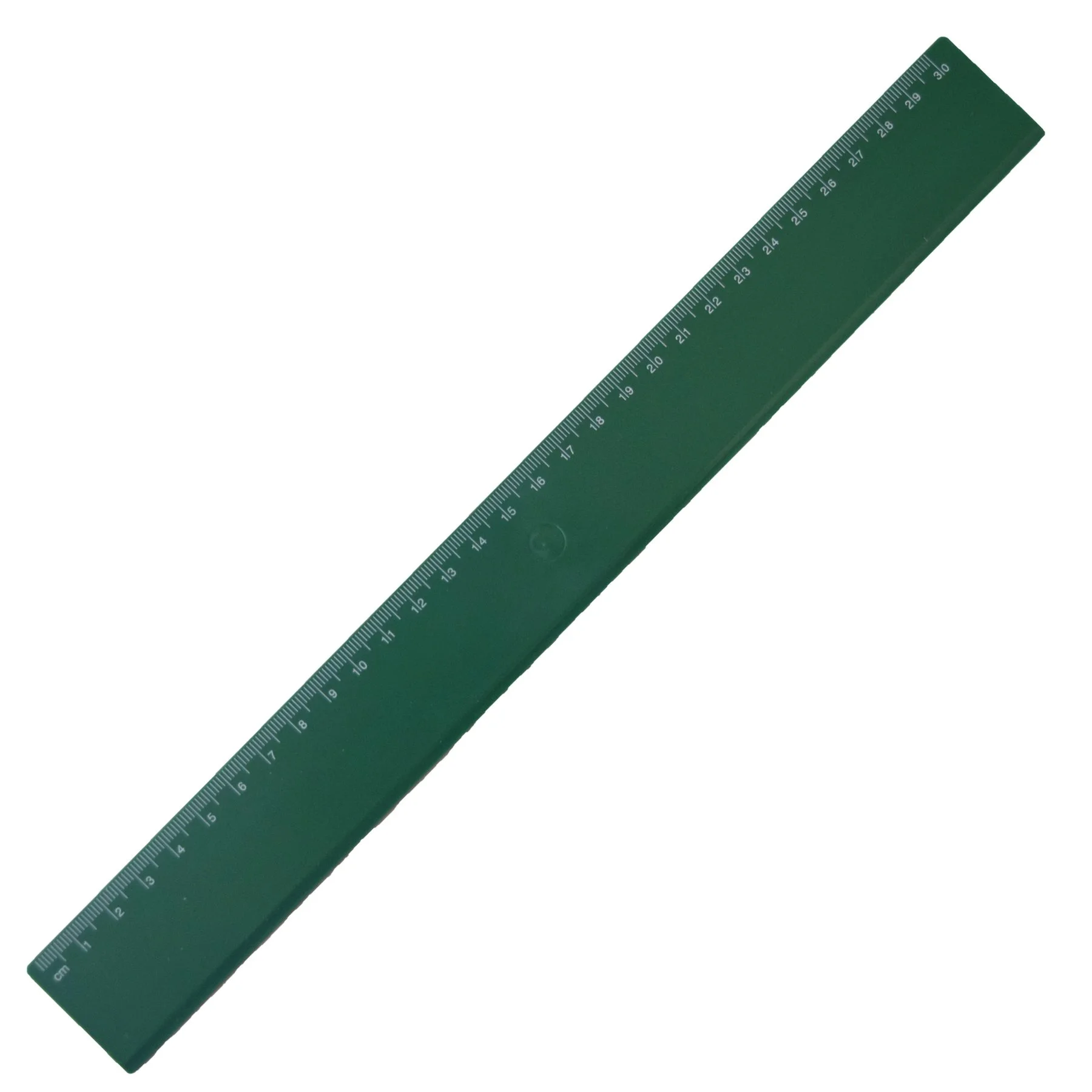 Ruler, 30 cm, plastic, green, 100 pcs