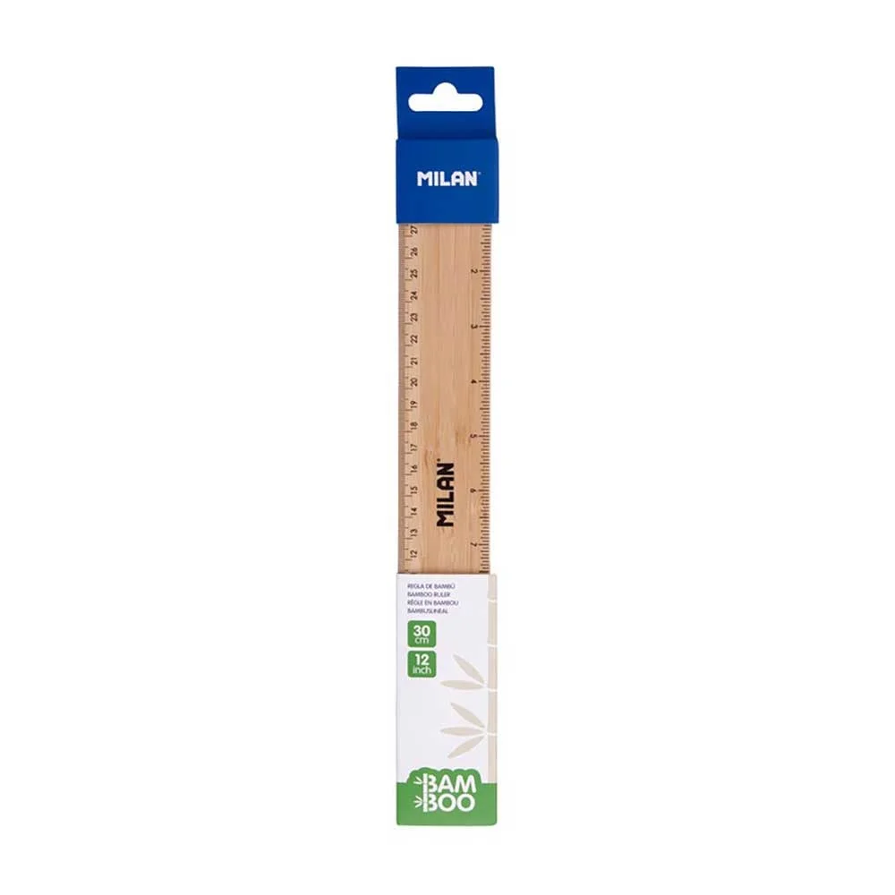 Milan Ruler Bamboo, bamboo, 30 cm