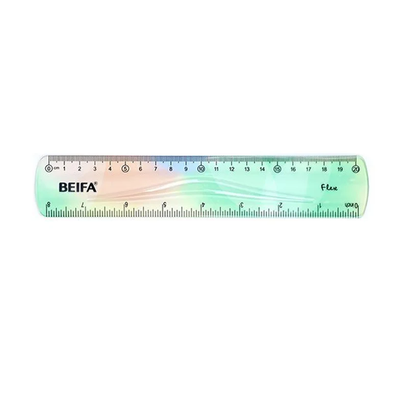Beifa Flexible ruler, 20 cm, flexible, assorted
