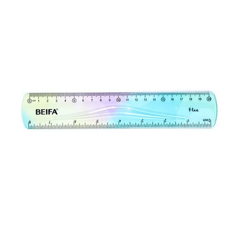 Beifa Flexible ruler, 20 cm, flexible, assorted