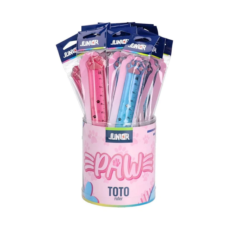 Junior Toto Ruler, 15 cm, assorted, 1 pc