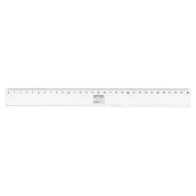 Линия Sazio Cristal L, пластмасова, прозрачна, 30 cm