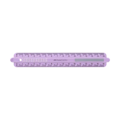 FABER-CASTELL SPARKLE RULER 15 CM ASSORTED SHATTER-RESISTANT