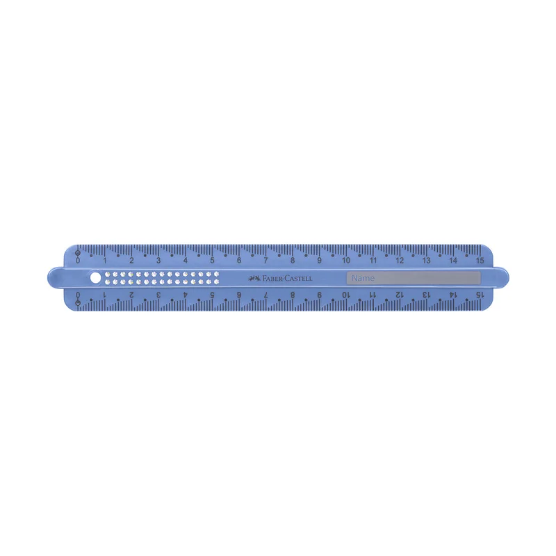 FABER-CASTELL SPARKLE RULER 15 CM ASSORTED SHATTER-RESISTANT
