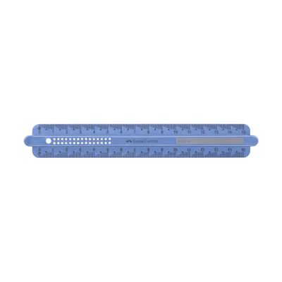 FABER-CASTELL SPARKLE RULER 15 CM ASSORTED SHATTER-RESISTANT