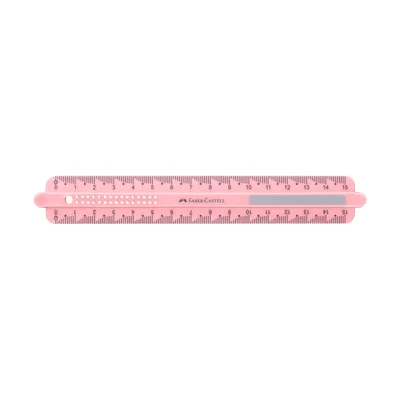 FABER-CASTELL SPARKLE RULER 15 CM ASSORTED SHATTER-RESISTANT