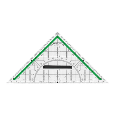 Faber-Castell Triangle ruler, 20 cm