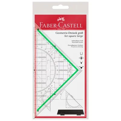 Faber-Castell Triangle ruler, 20 cm