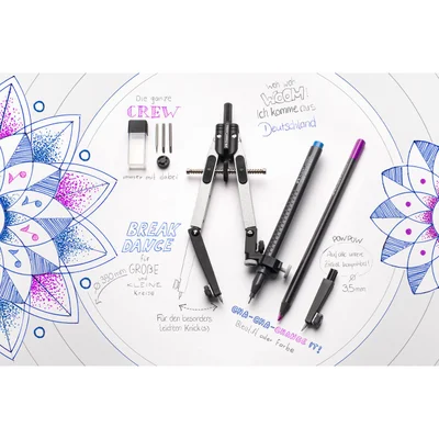 Faber-Castell Compass, 3.5 mm, silver