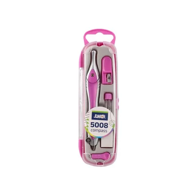 Junior 5008 Compass, with accessories, in box, pastel colours, assorted, 1 pc