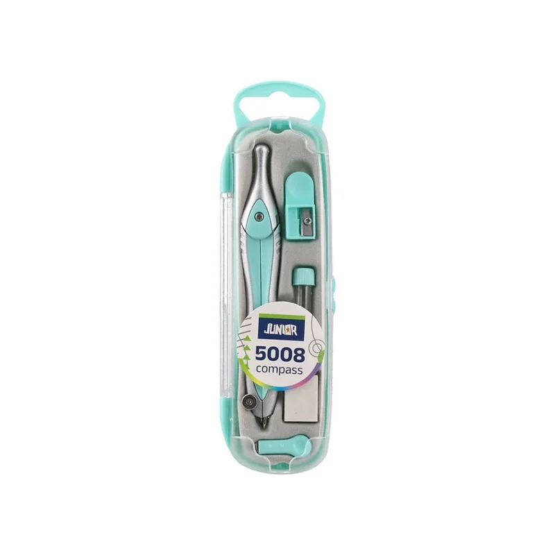 Junior 5008 Compass, with accessories, in box, pastel colours, assorted, 1 pc