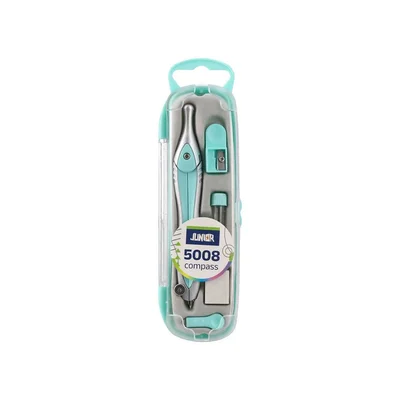 Junior 5008 Compass, with accessories, in box, pastel colours, assorted, 1 pc