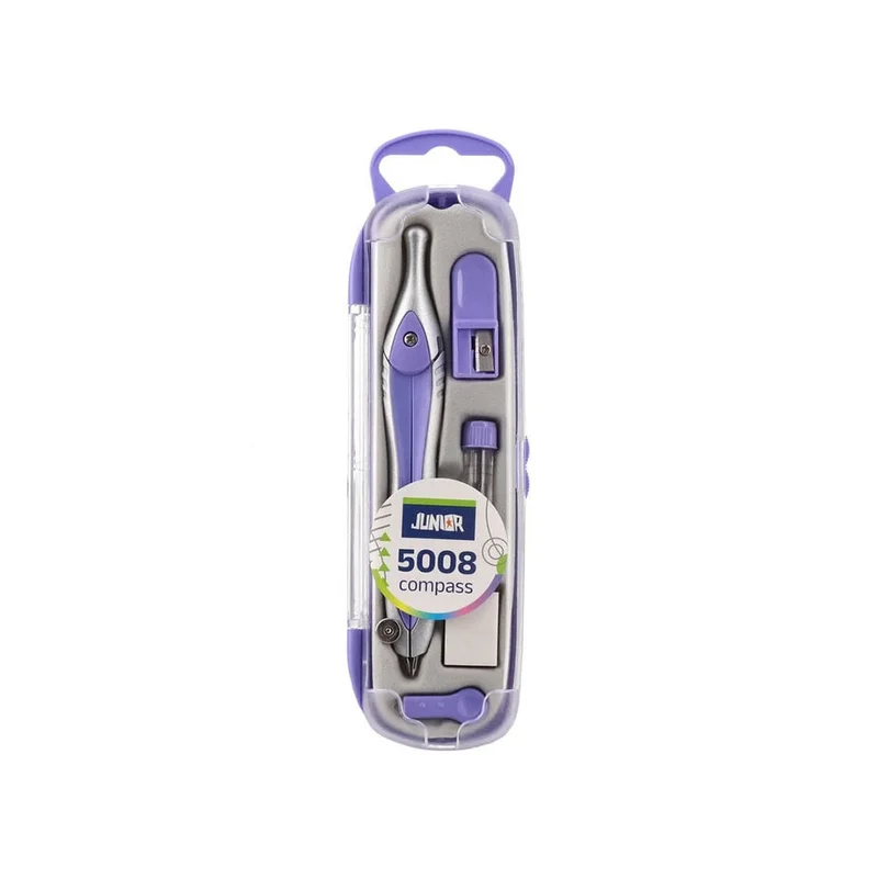 Junior 5008 Compass, with accessories, in box, pastel colours, assorted, 1 pc
