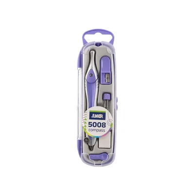 Junior 5008 Compass, with accessories, in box, pastel colours, assorted, 1 pc