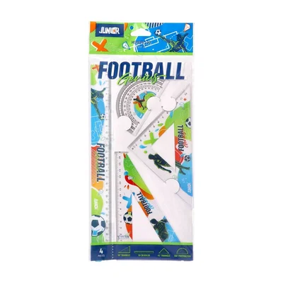 Junior Honun 30 Geometry Set, football, 30 cm, 4 pcs