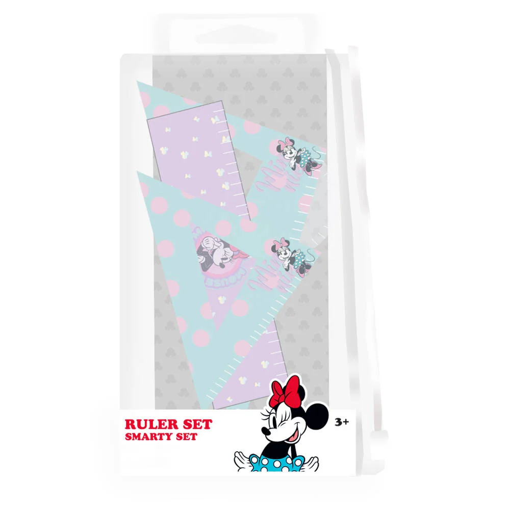 Best Smarty Geometry Set, Minnie Mouse, 15 cm, 4 Pieces