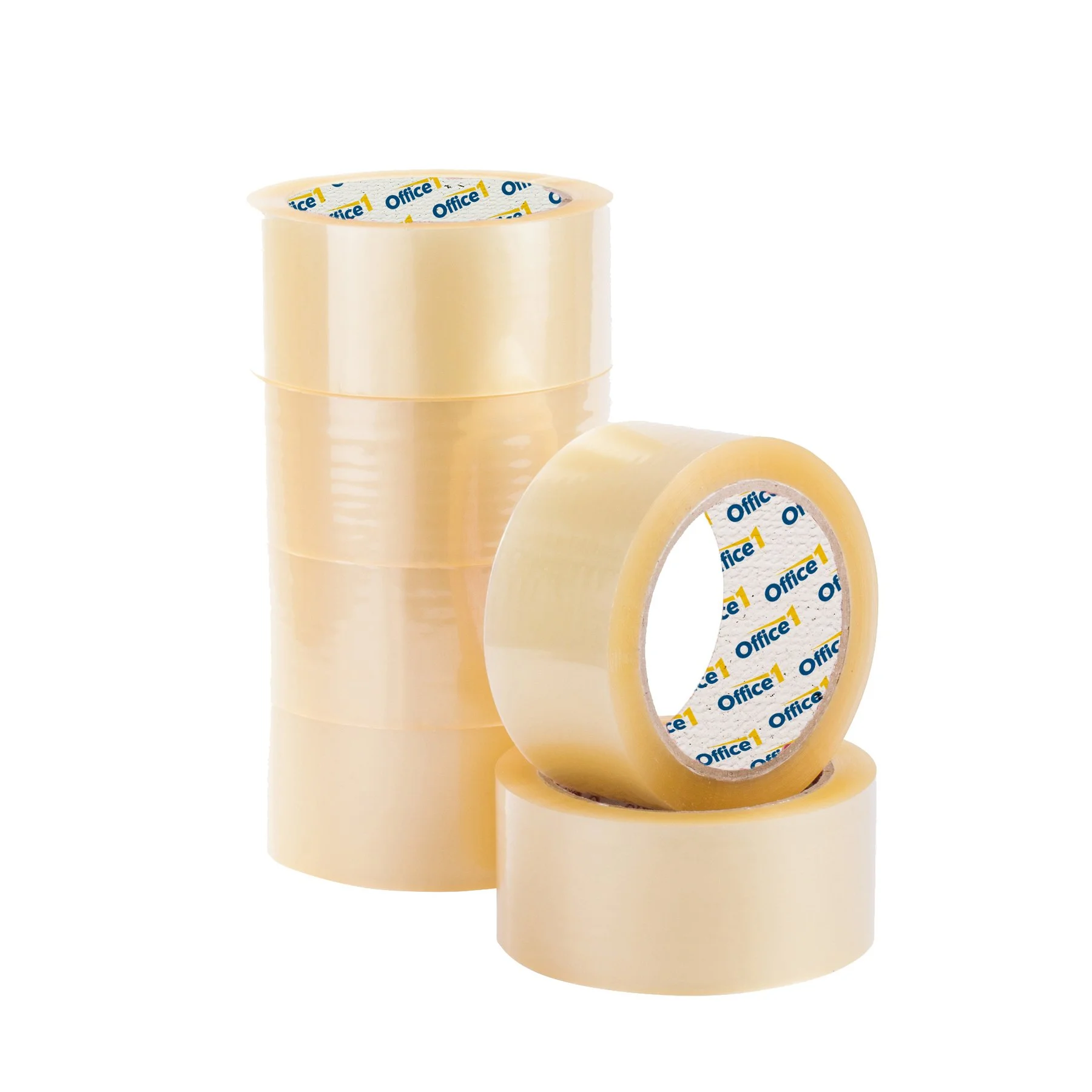 Office 1 Packing tape, 48 mm x 100 m, transparent, 6 pieces