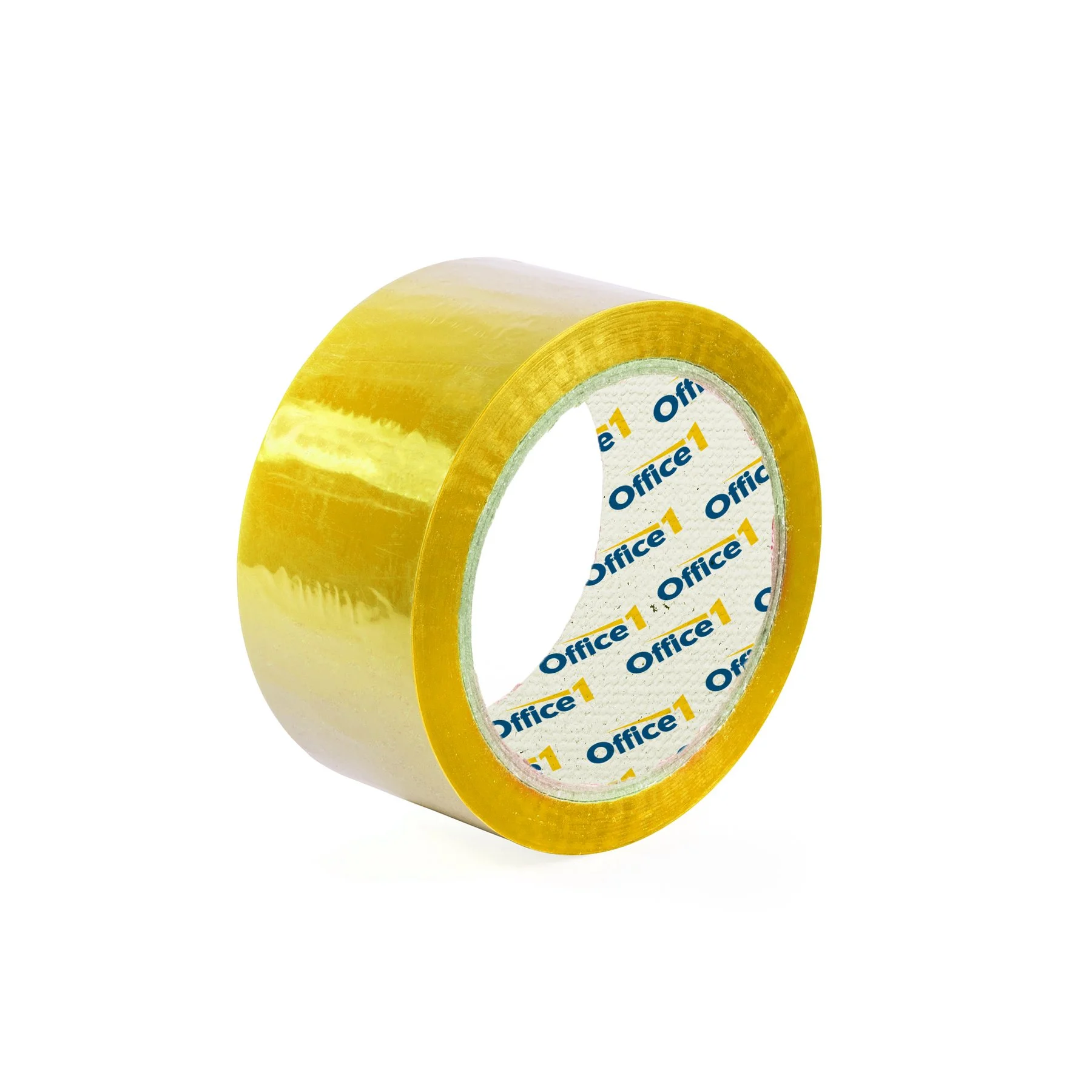 Office 1 Packing tape, 48 mm x 66 m, yellow