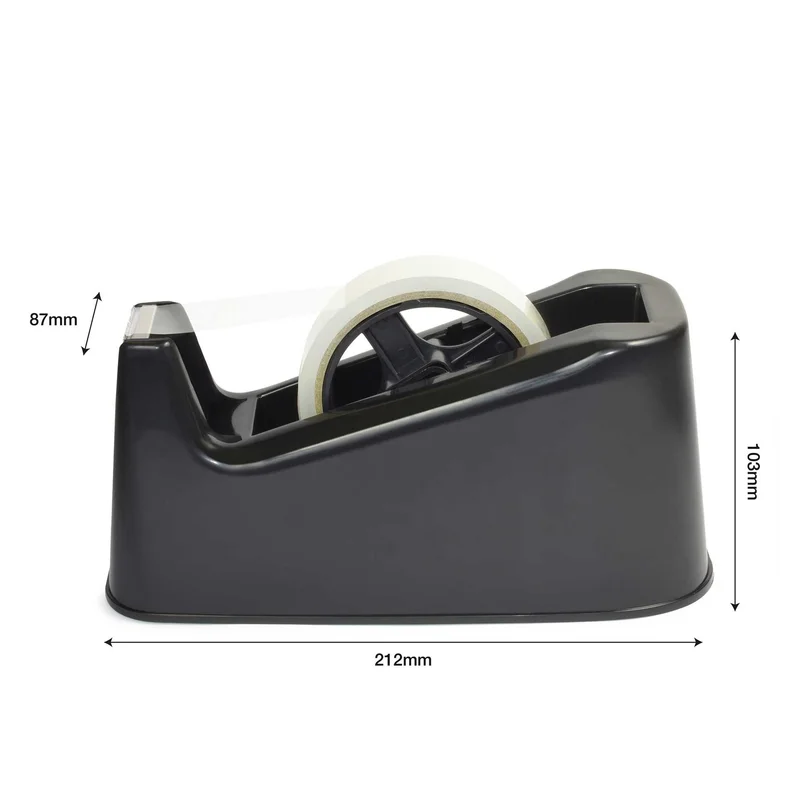 Rapesco Tape dispenser 500, for 76 mm core tape, black