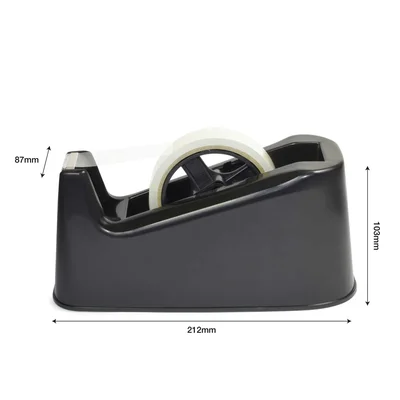 Rapesco Tape dispenser 500, for 76 mm core tape, black