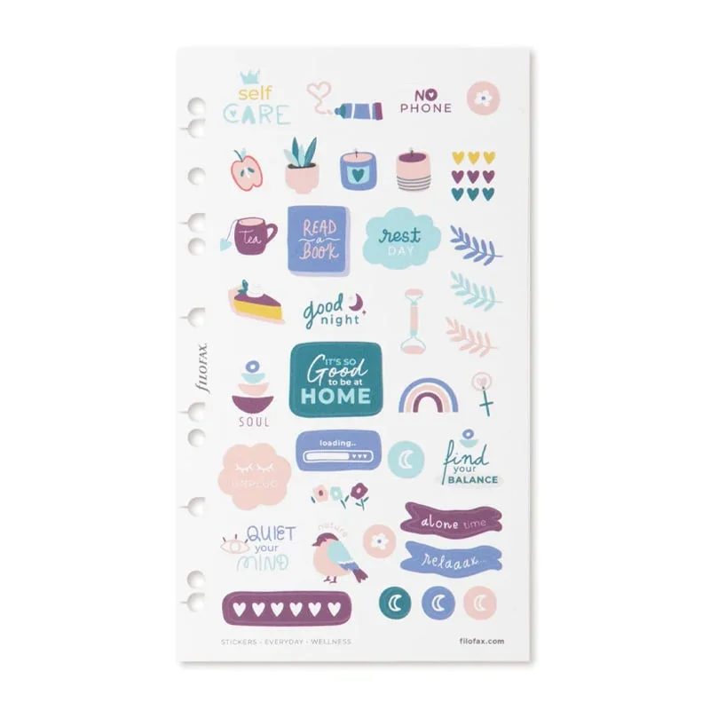 Filofax Stickers Wellness, 6 sheets, 216 pcs