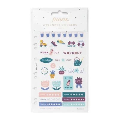 Filofax Stickers Wellness, 6 sheets, 216 pcs