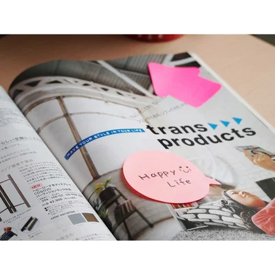 Stick’n Sticky notes Arrow, neon pink, 50 sheets