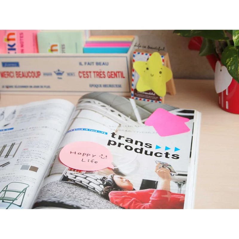 Stick’n Sticky notes Arrow, neon pink, 50 sheets
